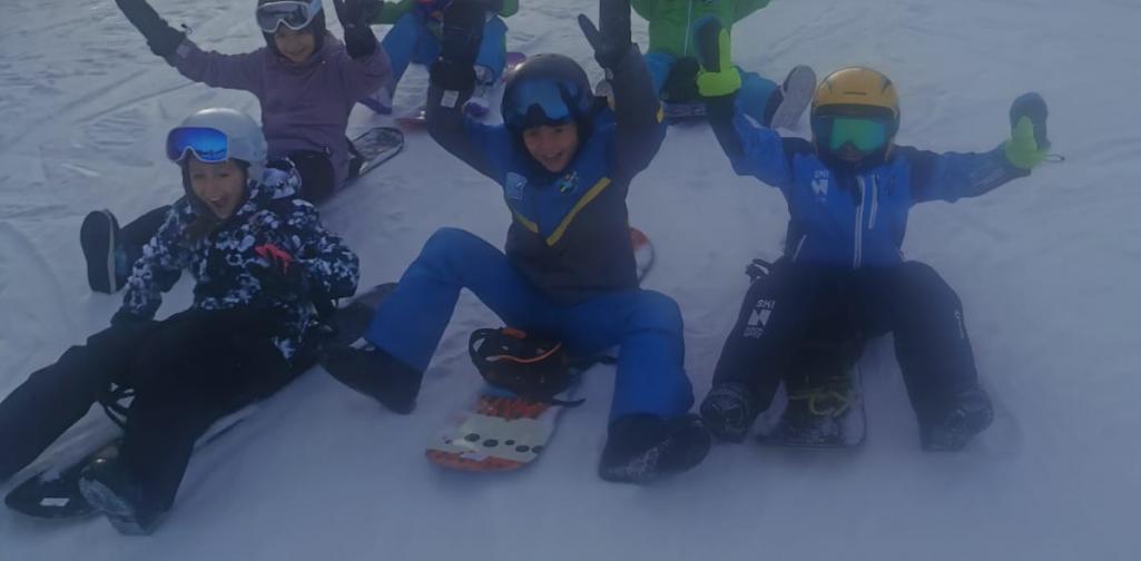 Snowboard Truppe Fortgeschritten